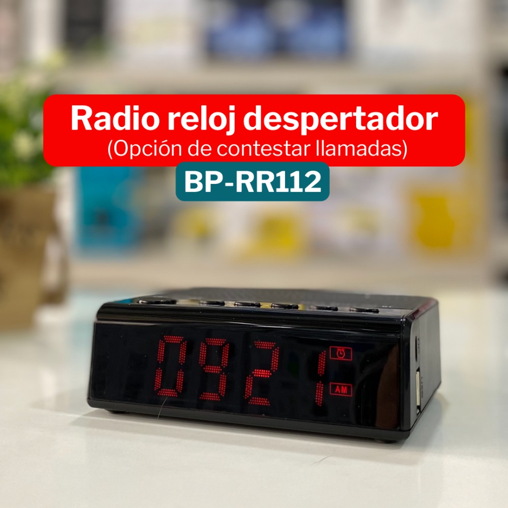 Radio Reloj Recargable FM Beck Play BP-RR112... 