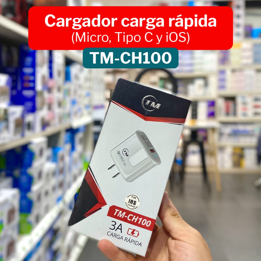 Cargador P/Celular TM-CH100 TYPEC